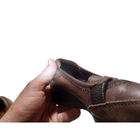 womens hush puppies mary jane leather shoes with accent button size 8 - Picture 1 of 6